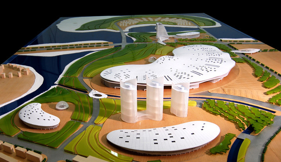 Portable modelo arquitectónico miniatura hermoso del fabricante para la exposición proveedor