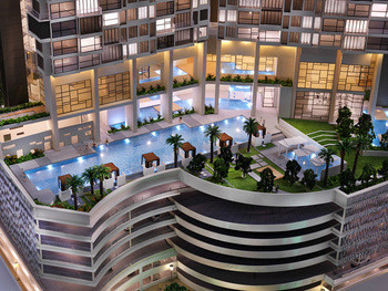 fabricante modelo arquitectónico miniatura 3D para el parque de la exposición/de la fuente proveedor