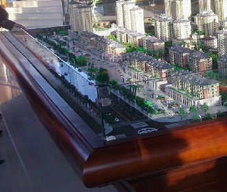 fabricante modelo arquitectónico miniatura 3D respetuoso del medio ambiente para la exposición constructiva proveedor