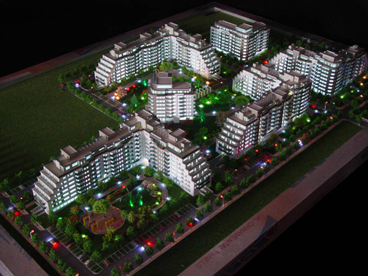 Modelo arquitectónico del hotel que hace fuentes 3D el CE virtual ROHS proveedor