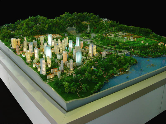 Iluminación hermosa del fabricante modelo arquitectónico durable para Real Estate proveedor