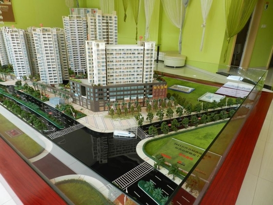 Fabricante modelo arquitectónico miniatura del ferrocarril, modelo de la disposición de la construcción proveedor