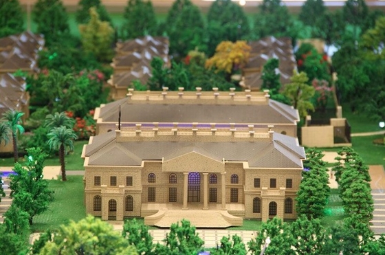 Artículo modelo arquitectónico miniatura del fabricante del edificio monocromático con el modelo hermoso proveedor