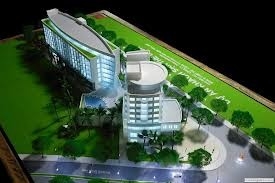 miniatura modelo arquitectónica hermosa del fabricante 3D para el planeamiento del hotel proveedor
