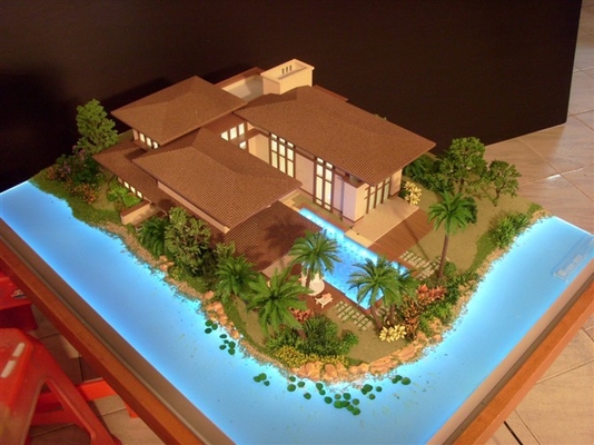 Fabricante modelo arquitectónico respetuoso del medio ambiente, modelo de escala del centro turístico de la playa/del océano proveedor