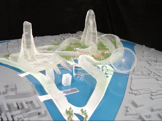 Playa hermosa/fabricante modelo arquitectónico del centro turístico del océano con los materiales ambientales proveedor