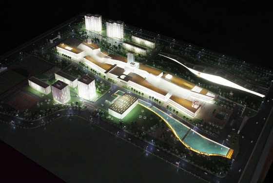 Playa hermosa/fabricante modelo arquitectónico del centro turístico del océano con los materiales ambientales proveedor