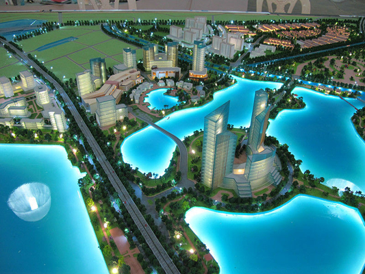 Playa hermosa/fabricante modelo arquitectónico del centro turístico del océano con los materiales ambientales proveedor