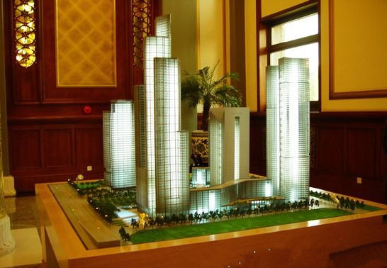 Fabricante modelo arquitectónico complejo comercial, encendiendo modelos de escala proveedor