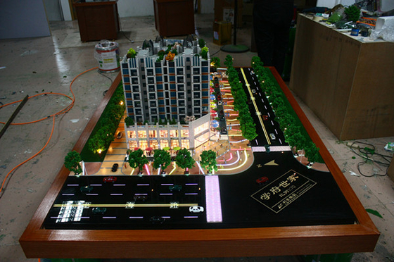 Fabricante modelo arquitectónico del edificio comercial, fabricación del modelo de escala de la iluminación proveedor