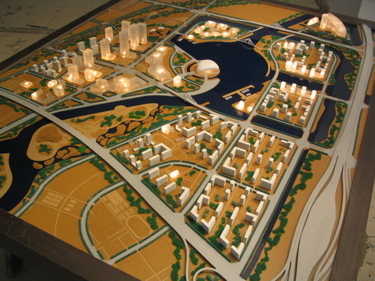 fabricante modelo arquitectónico hermoso 3D fuerte para el planeamiento de la playa proveedor