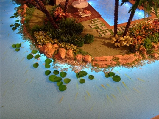 Fabricante modelo arquitectónico de la exhibición del paisaje, modelo de escala durable de la escena proveedor