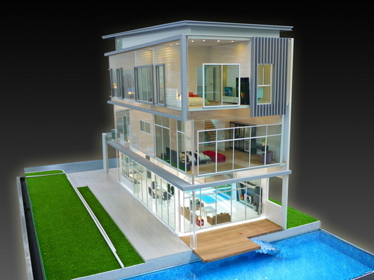 Fabricante modelo arquitectónico interior, modelo respetuoso del medio ambiente 3D proveedor