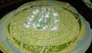Fabricante modelo arquitectónico durable de la ciudad fresca, modelo de escala de la torre de ECO proveedor