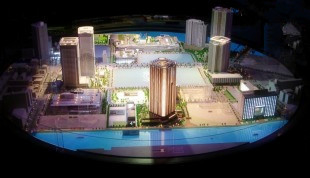 Fabricante modelo arquitectónico durable de la ciudad fresca, modelo de escala de la torre de ECO proveedor