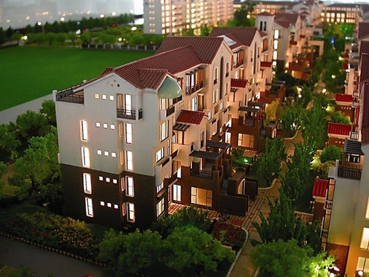 Fabricante modelo arquitectónico miniatura hermoso, modelos de escala de Real Estate proveedor