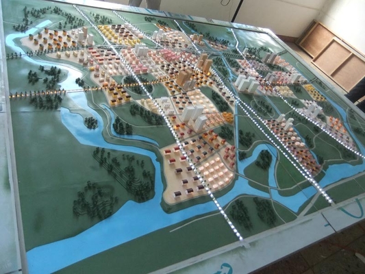 Fabricante modelo arquitectónico de la disposición del urbanismo, modelo de la disposición de la ciudad de Arcylic proveedor