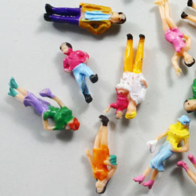 La gente arquitectónica femenina/masculina del modelo de escala, gente pintada figura para el 1:87 los 2.0cm de la disposición proveedor