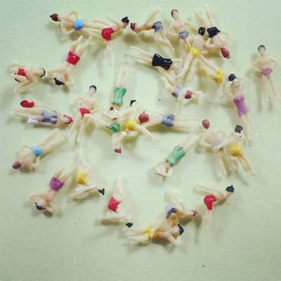 la gente arquitectónica colorida del modelo de escala del 1.8cm, 1:100 que pinta la natación figura para la disposición constructiva proveedor