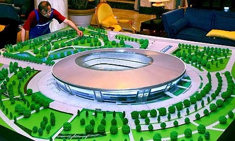 Fuentes arquitectónicas de acrílico verdes redondas del modelo para la disposición del estadio de fútbol proveedor
