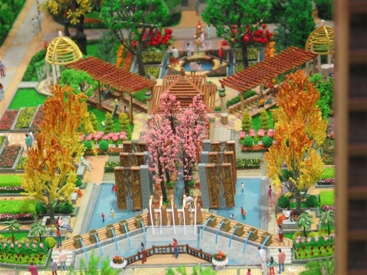 Paisaje del modelo de escala de la iluminación para Real Estate que construye la disposición miniatura proveedor