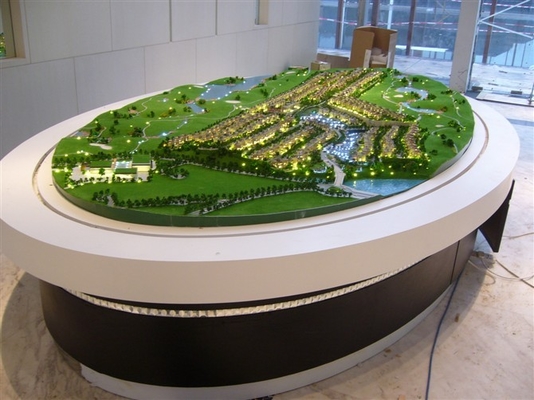 Paisaje del modelo de escala de la iluminación para Real Estate que construye la disposición miniatura proveedor