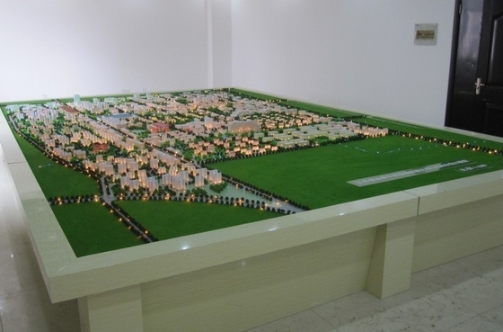 Paisaje miniatura agradable del modelo de escala para la disposición constructiva proveedor