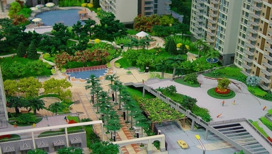 Paisaje miniatura agradable del modelo de escala para la disposición constructiva proveedor