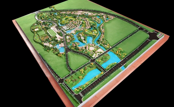 Paisaje agradable del modelo de escala de la iluminación para la disposición de la planificación urbana proveedor