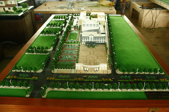 Paisaje verde del modelo de escala para la disposición del modelo del estadio de fútbol proveedor