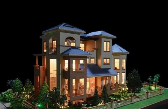 Paisaje miniatura del modelo de escala de la iluminación para Real Estate que construye la disposición modelo proveedor