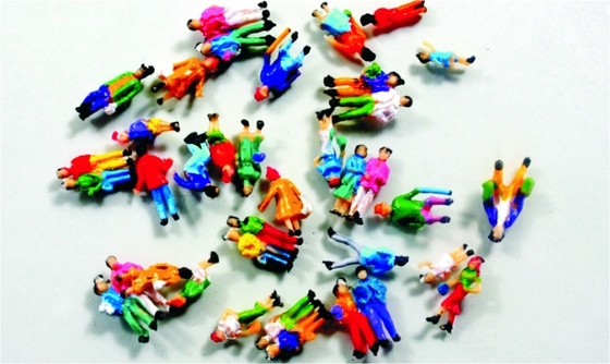 La gente arquitectónica colorida del modelo de escala pintada figura el 1.3cm proveedor