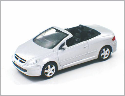 1/43 mini coches modelo de encargo fundidos a troquel Peugeot 307 de escala de la aleación para el regalo y Decoratio casero proveedor