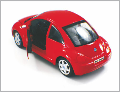 Mini coches modelo de encargo rojos fundidos a troquel Volkswagen New Beetle de escala de la aleación como regalo proveedor