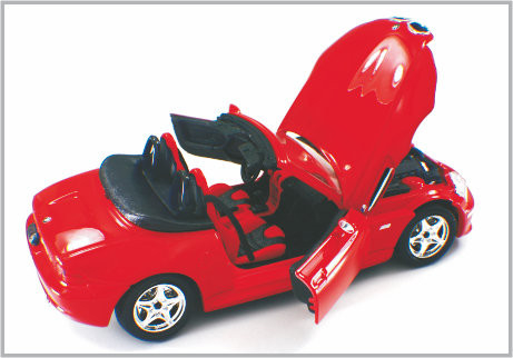 1/24 automóviles descubiertos de encargo rojos fundidos a troquel de BMW de los coches modelo de escala de la aleación como a casa Decoratio proveedor