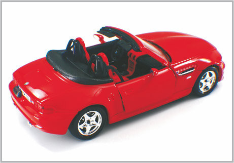 1/24 automóviles descubiertos de encargo rojos fundidos a troquel de BMW de los coches modelo de escala de la aleación como a casa Decoratio proveedor