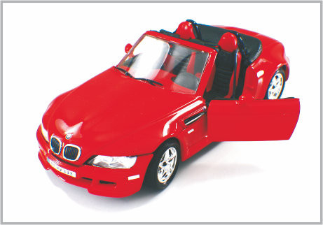 1/24 automóviles descubiertos de encargo rojos fundidos a troquel de BMW de los coches modelo de escala de la aleación como a casa Decoratio proveedor