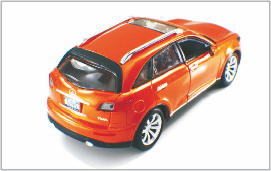 1/24 coches modelo de encargo naranja-rojos fundidos a troquel Infiniti de escala de la aleación como a casa Decoratio proveedor
