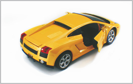 1/24 fundió los coches modelo de encargo amarillos LamboighiniGallardo de escala a troquel de la aleación como colección proveedor