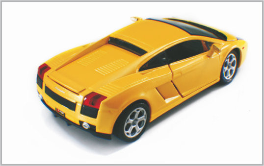 1/24 fundió los coches modelo de encargo amarillos LamboighiniGallardo de escala a troquel de la aleación como colección proveedor