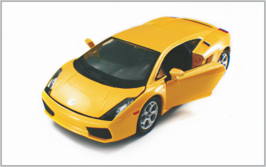 1/24 fundió los coches modelo de encargo amarillos LamboighiniGallardo de escala a troquel de la aleación como colección proveedor