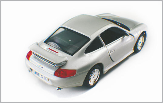 1/24 fundió los coches modelo de encargo blancos plateados Porsche GT3 de escala a troquel de la aleación como a casa Decoratio proveedor