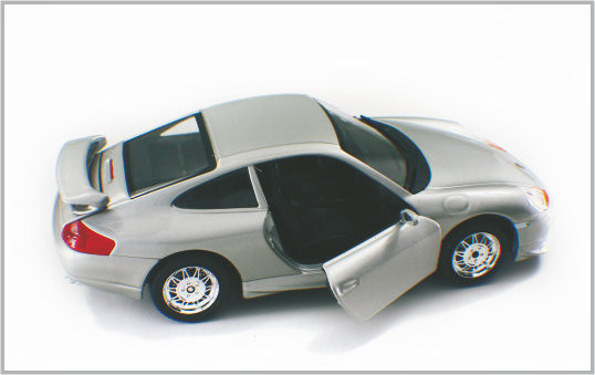 1/24 fundió los coches modelo de encargo blancos plateados Porsche GT3 de escala a troquel de la aleación como a casa Decoratio proveedor