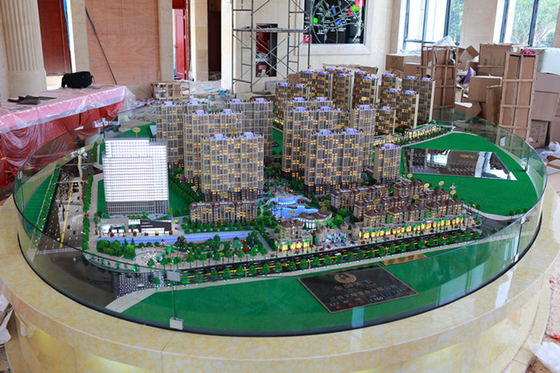 Plástico del ABS/fabricante modelo arquitectónico del paisaje de acrílico para la venta de Real Estate proveedor