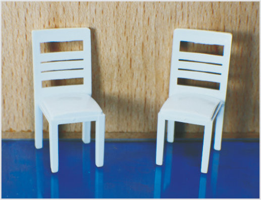 0425-27 / 0430-27 OO escala interior arquitectónico modelo muebles silla de comedor proveedor