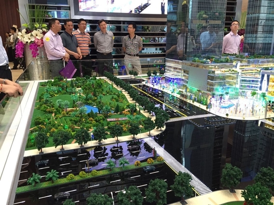 Contenga el fabricante modelo arquitectónico miniatura con el sistema de iluminación proveedor