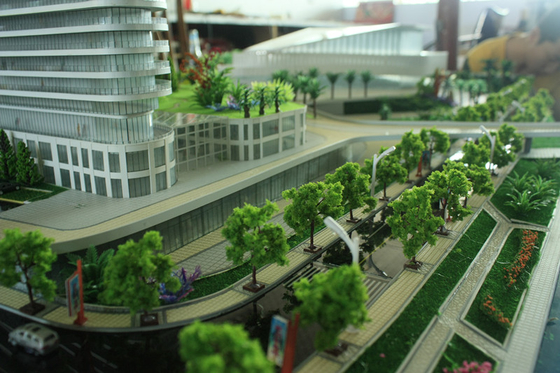 Disposiciones modelo de encargo del tren/edificios modelo arquitectónicos del hotel proveedor