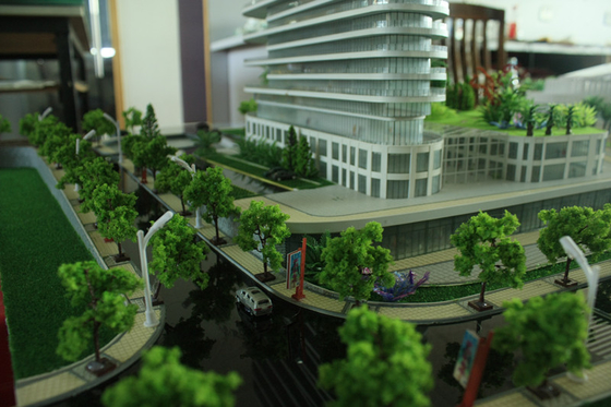 Disposiciones modelo de encargo del tren/edificios modelo arquitectónicos del hotel proveedor