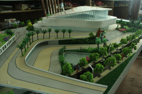 Disposiciones modelo de encargo del tren/edificios modelo arquitectónicos del hotel proveedor