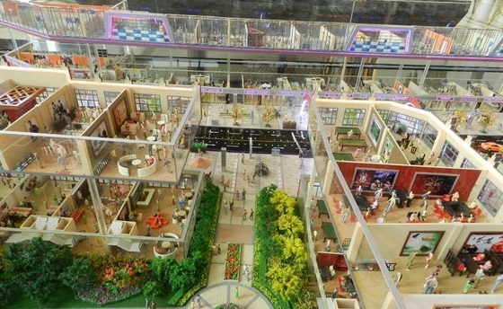ABS y modelos arquitectónicos miniatura de acrílico con la lámpara 6v proveedor